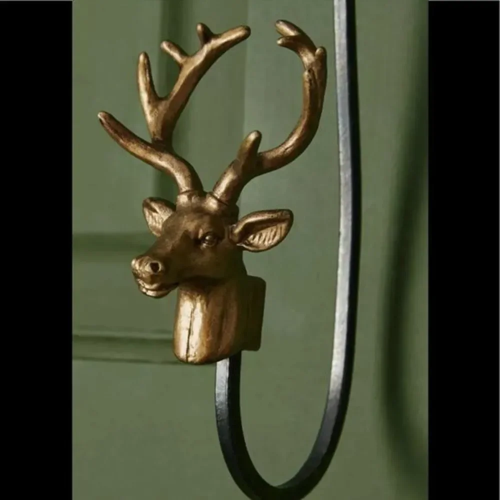 New Anthropologie Reindeer Wreath Door Hook